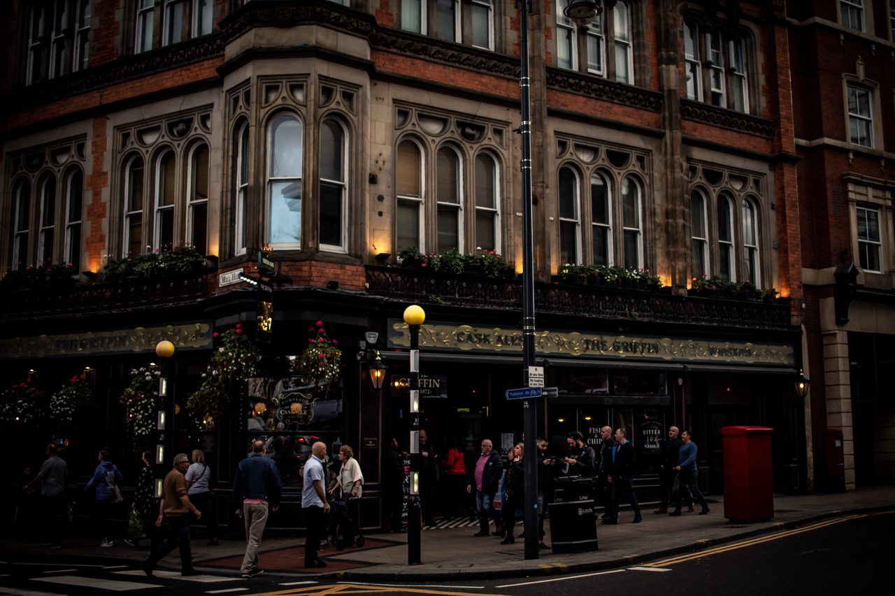 An ornate Victorian corner pub in London